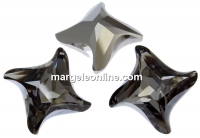 Swarovski, fancy rivoli Twister, silver night, 10.5mm - x1