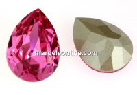 Swarovski, drop fancy, rose, 10x7mm - x1