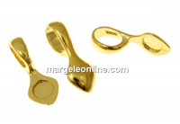 Bail for pendant, gold-plated 925 silver,15mm - x1