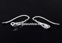 Earring findings, 925 silver, 22mm - x1pair