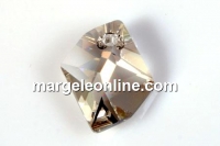 Swarovski, cosmic diamond pendant, silver shade, 20mm - x1