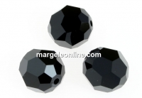 Swarovski, faceted round bead, jet, 20mm - x1