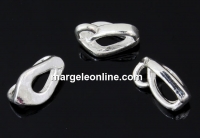 Extension system for pendants, 925 silver, 8x5mm - x2