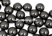 Swarovski one hole pearls, black, 4mm - x4