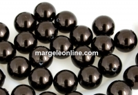 Swarovski one hole pearls, deep brown, 4mm - x4