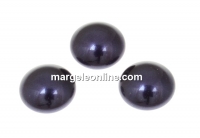 Swarovski, crystal pearl cabochon, dark purple, 6mm - x2