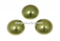 Swarovski, crystal pearl cabochon, light green, 10mm - x2