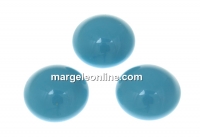 Swarovski, crystal pearl cabochon, turquoise, 6mm - x2