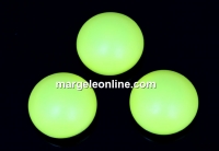 Swarovski, crystal pearl cabochon, neon yellow, 6mm - x2