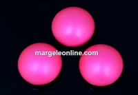 Swarovski, crystal pearl cabochon, neon pink, 6mm - x2