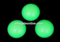 Swarovski, crystal pearl cabochon, neon green, 6mm - x2