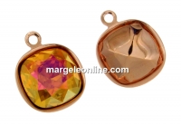 Swarovski copper-plated pendant base 4461 and 4470, 12mm - x1