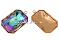 Swarovski copper-plated pendant base 4627, 27x18.5mm - x1