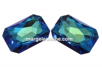 Swarovski, rivoli cabochon, bermuda blue, 37X25.5mm - x1