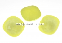 Swarovski, square fancy, powder yellow, 12mm - x1