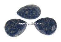 Swarovski, drop fancy, marbled blue, 14x10mm - x1