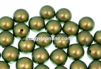 Swarovski one hole pearls, iridescent green, 6mm - x4