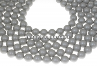 Swarovski pearl, pastel grey, 8mm - x50