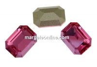 Swarovski, rectangle fancy, rose diamond touch, 14x10mm - x1