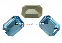 Swarovski, rectangle fancy, aquamarine, 14x10mm - x1