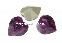 Swarovski, fancy inima, amethyst, 11x10mm - x1