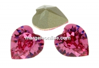 Swarovski, fancy inima, rose, 15.4mm - x1