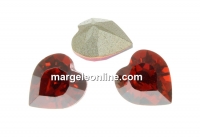 Swarovski, fancy inima, red magma, 15.4mm - x1