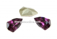 Swarovski, fancy rivoli Trilliant, amethyst, 7.8mm - x2