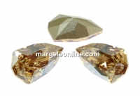 Swarovski, fancy rivoli Trilliant, golden shadow, 13.6mm - x1