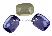 Swarovski classic baguette, tanzanite, 18x13mm - x1