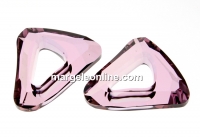 Swarovski, cosmic pendant triangle, antique pink, 14mm - x1