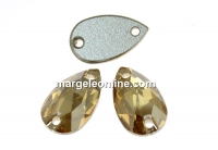 Swarovski drop link, golden shadow, 12x7mm - x1