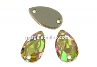 Swarovski drop link, luminous green, 12x7mm - x1