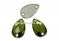 Swarovski drop link, olivine, 12x7mm - x1