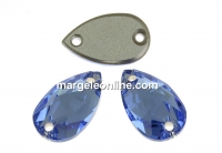 Swarovski drop link, light sapphire, 12x7mm - x1