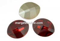 Swarovski, fancy rivoli, pure leaf, red magma, 10mm - x1