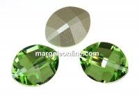 Swarovski, fancy rivoli, pure leaf, peridot, 14mm - x1