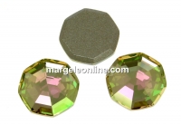 Swarovski, solaris cabochon, luminous green, 8mm - x2