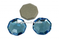 Swarovski, solaris cabochon, aquamarine, 10mm - x1