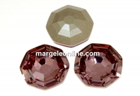 Swarovski, fancy solaris, antique pink, 14mm - x1