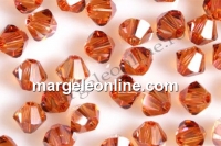 Swarovski, margele bicone, copper, 2.5mm - x20