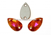 Swarovski drop link, astral pink, 12x7mm - x1