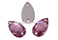 Swarovski drop link, light amethyst, 12x7mm - x1