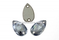 Swarovski drop link, blue shade, 12x7mm - x1