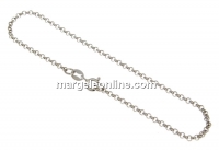 Bracelet, 925 silver rhodium plated, 19cm - x1