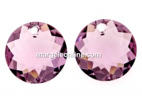 Swarovski, chaton pendant, light amethyst, 14mm - x1