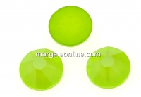 Swarovski, cabochon SS30, lime, 6mm - x4