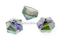 Swarovski, hexagon spike beads, paradise shine, 5.5mm - x4