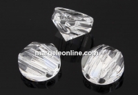 Swarovski, round spike beads, crystal, 7.5mm - x2