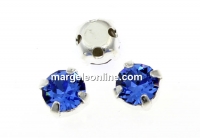 Swarovski, chaton montees, sapphire, 4mm - x20